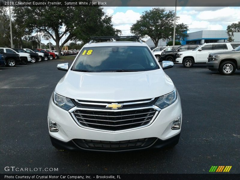 Summit White / Jet Black 2018 Chevrolet Equinox Premier