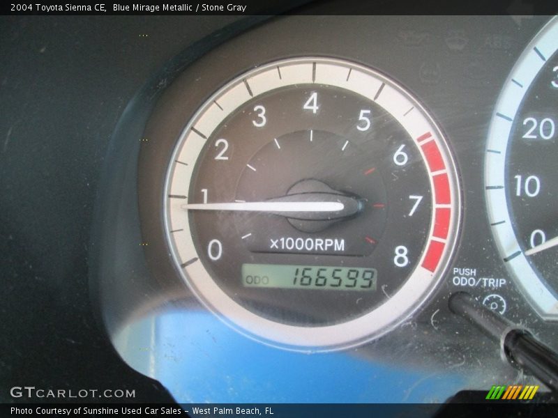 Blue Mirage Metallic / Stone Gray 2004 Toyota Sienna CE