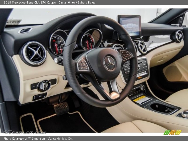 Cirrus White / Sahara Beige 2018 Mercedes-Benz CLA 250 Coupe