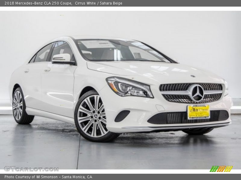 Cirrus White / Sahara Beige 2018 Mercedes-Benz CLA 250 Coupe