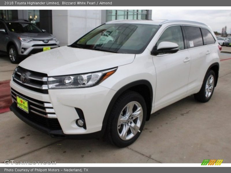 Blizzard White Pearl / Almond 2018 Toyota Highlander Limited