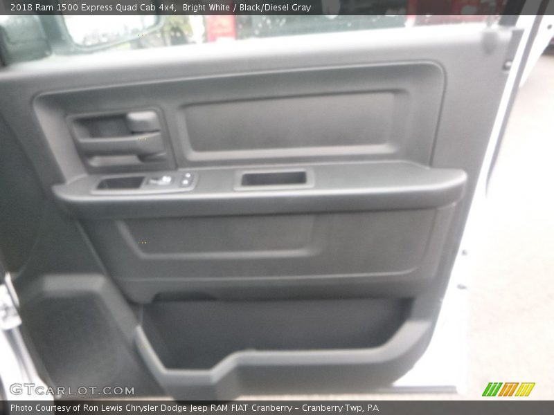 Bright White / Black/Diesel Gray 2018 Ram 1500 Express Quad Cab 4x4