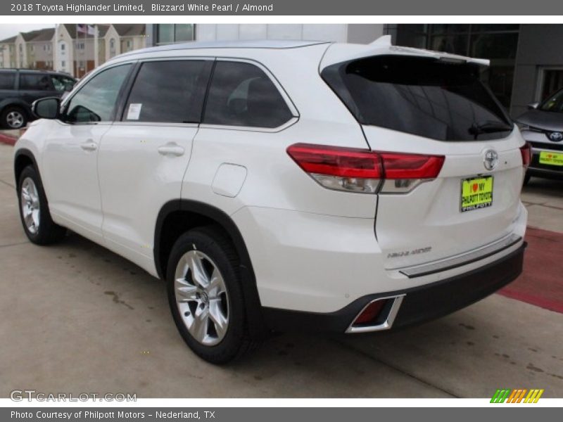 Blizzard White Pearl / Almond 2018 Toyota Highlander Limited