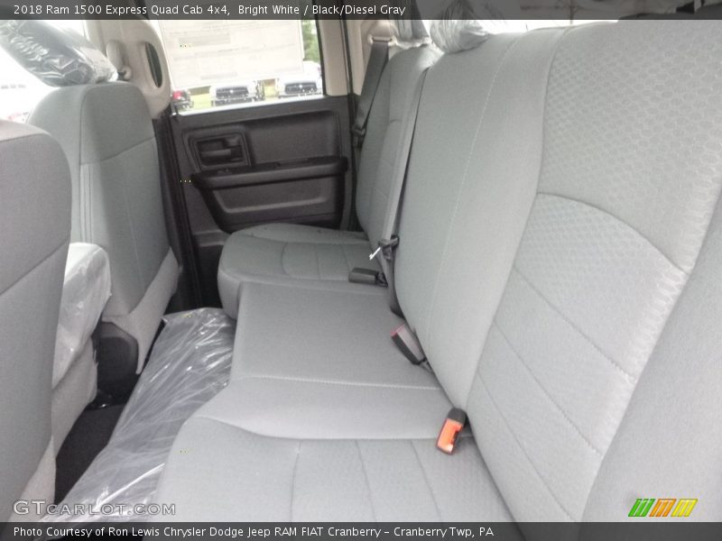 Bright White / Black/Diesel Gray 2018 Ram 1500 Express Quad Cab 4x4