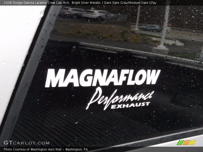 Bright Silver Metallic / Dark Slate Gray/Medium Slate Gray 2008 Dodge Dakota Laramie Crew Cab 4x4