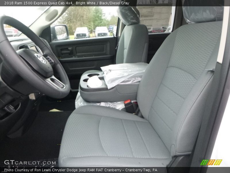 Bright White / Black/Diesel Gray 2018 Ram 1500 Express Quad Cab 4x4