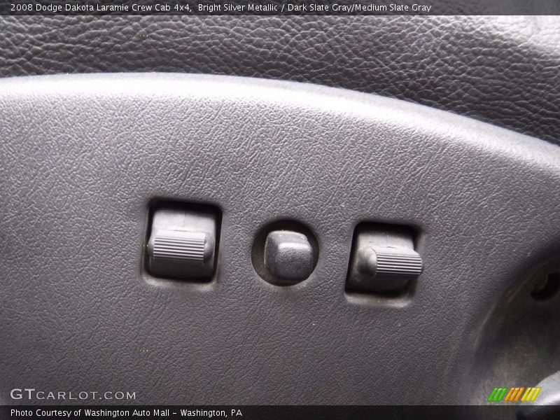 Bright Silver Metallic / Dark Slate Gray/Medium Slate Gray 2008 Dodge Dakota Laramie Crew Cab 4x4