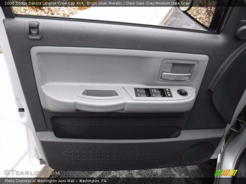 Bright Silver Metallic / Dark Slate Gray/Medium Slate Gray 2008 Dodge Dakota Laramie Crew Cab 4x4