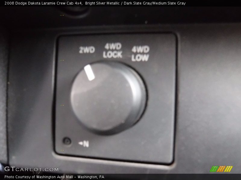 Bright Silver Metallic / Dark Slate Gray/Medium Slate Gray 2008 Dodge Dakota Laramie Crew Cab 4x4