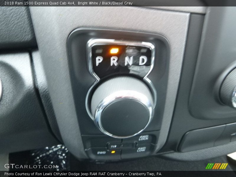Bright White / Black/Diesel Gray 2018 Ram 1500 Express Quad Cab 4x4