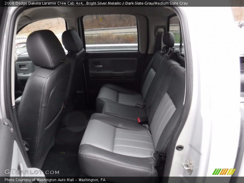 Bright Silver Metallic / Dark Slate Gray/Medium Slate Gray 2008 Dodge Dakota Laramie Crew Cab 4x4