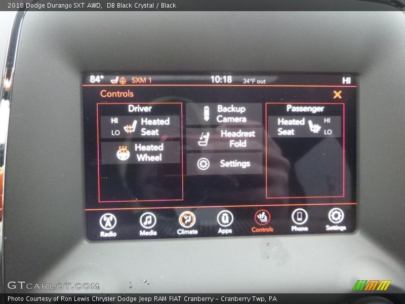 DB Black Crystal / Black 2018 Dodge Durango SXT AWD