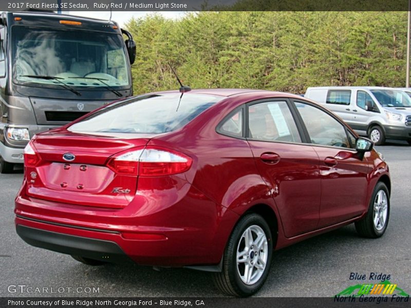 Ruby Red / Medium Light Stone 2017 Ford Fiesta SE Sedan