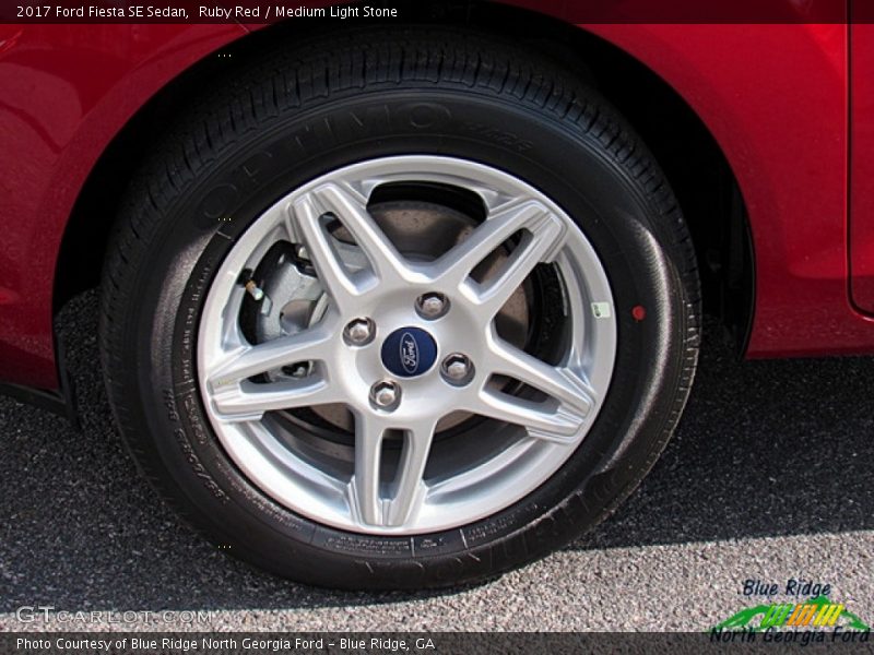 Ruby Red / Medium Light Stone 2017 Ford Fiesta SE Sedan