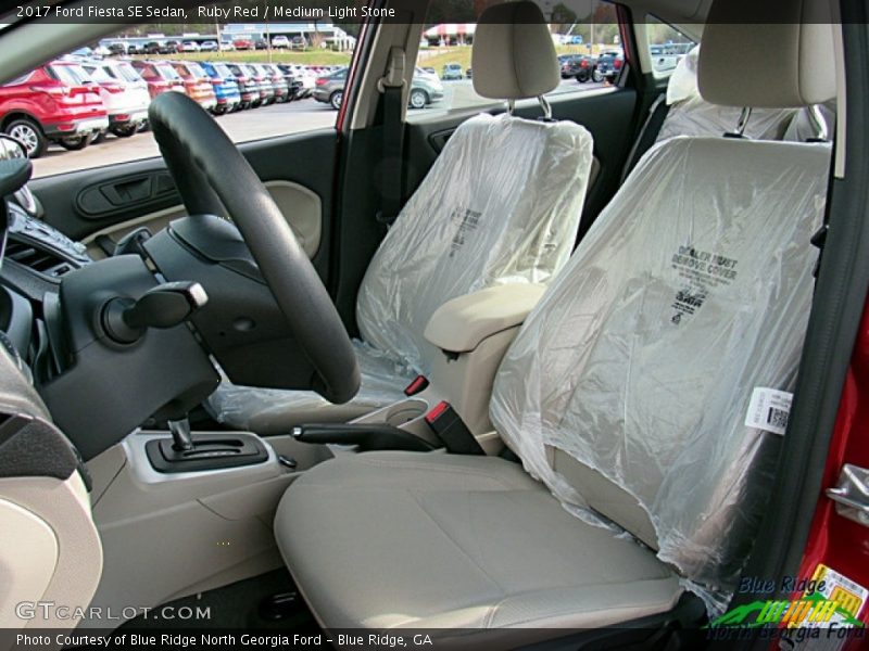 Ruby Red / Medium Light Stone 2017 Ford Fiesta SE Sedan