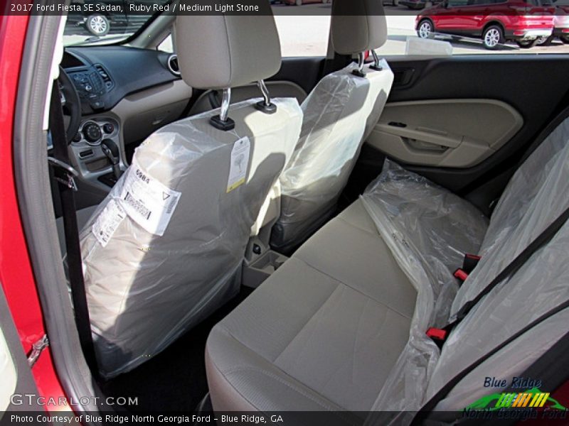 Ruby Red / Medium Light Stone 2017 Ford Fiesta SE Sedan