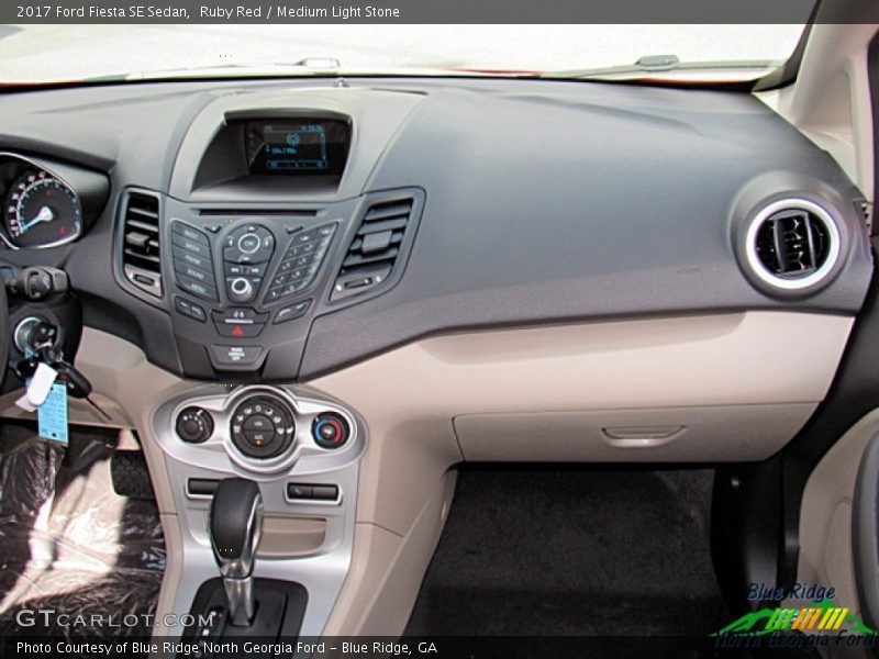 Ruby Red / Medium Light Stone 2017 Ford Fiesta SE Sedan