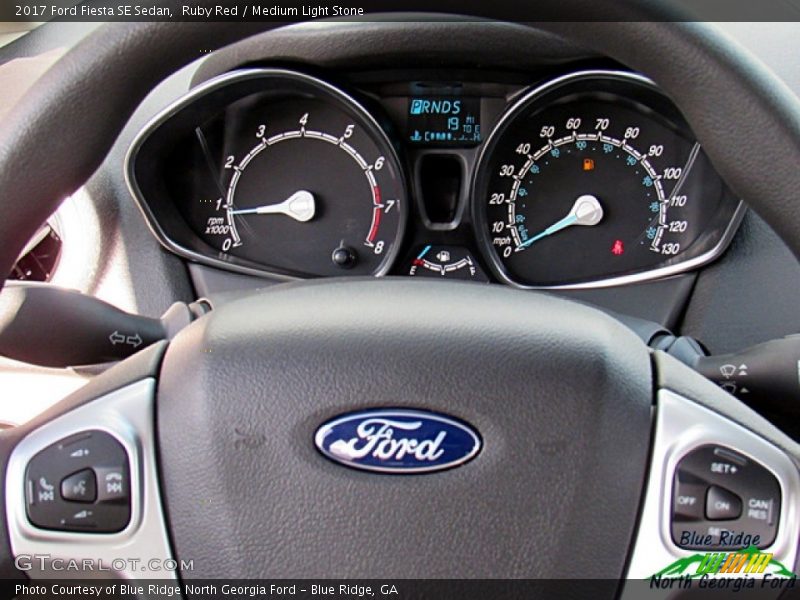 Ruby Red / Medium Light Stone 2017 Ford Fiesta SE Sedan