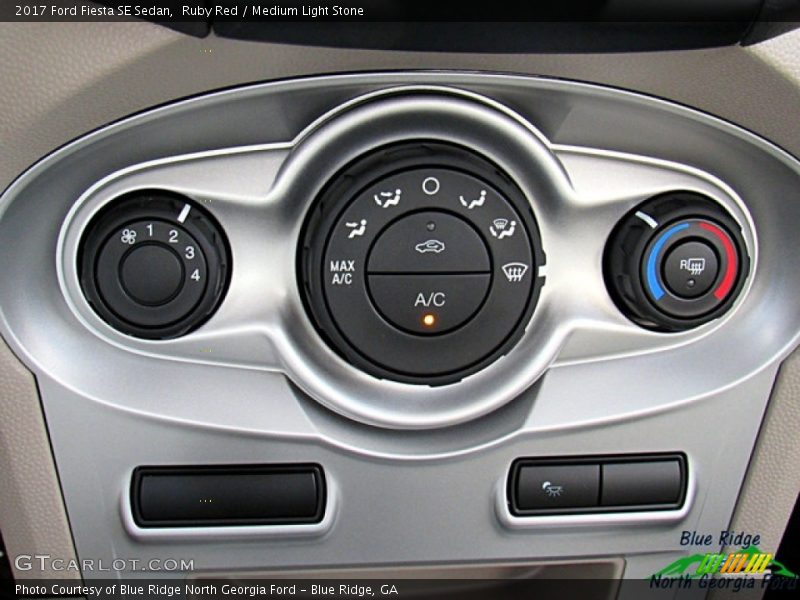 Ruby Red / Medium Light Stone 2017 Ford Fiesta SE Sedan