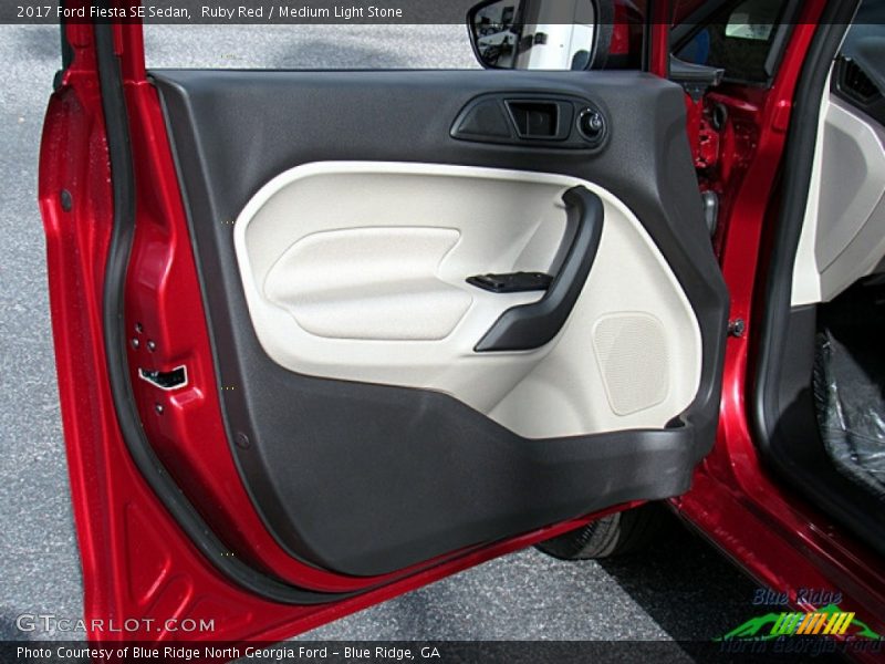 Ruby Red / Medium Light Stone 2017 Ford Fiesta SE Sedan