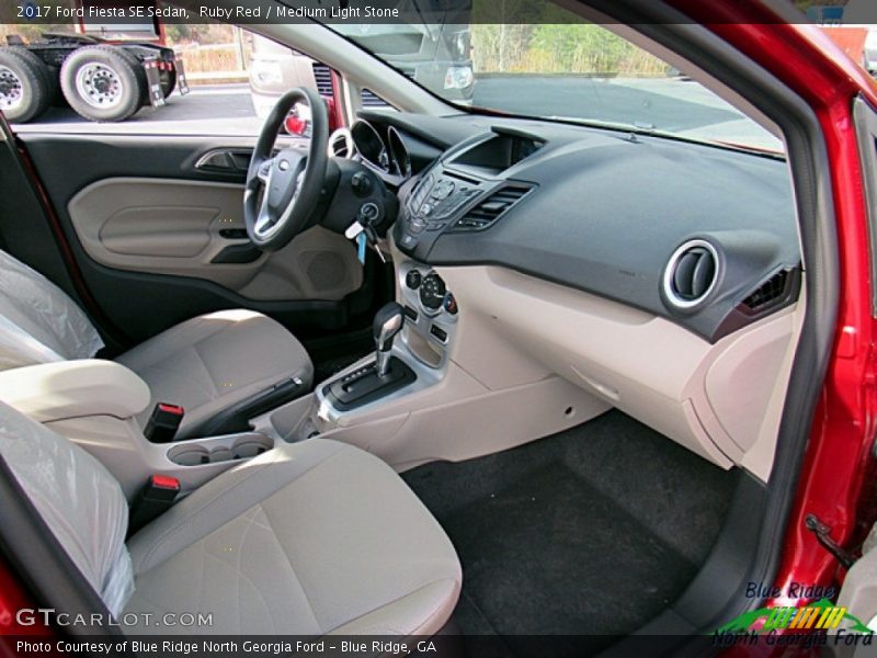Ruby Red / Medium Light Stone 2017 Ford Fiesta SE Sedan
