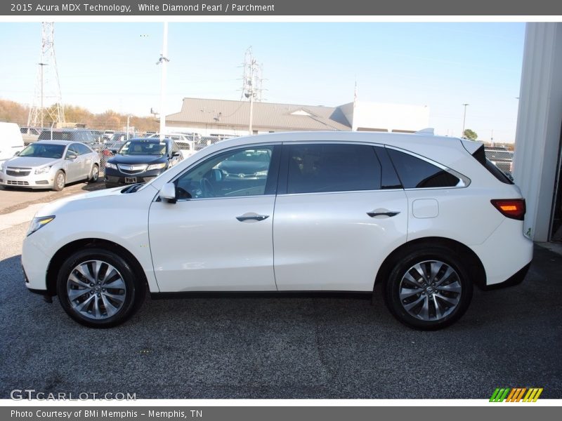 White Diamond Pearl / Parchment 2015 Acura MDX Technology