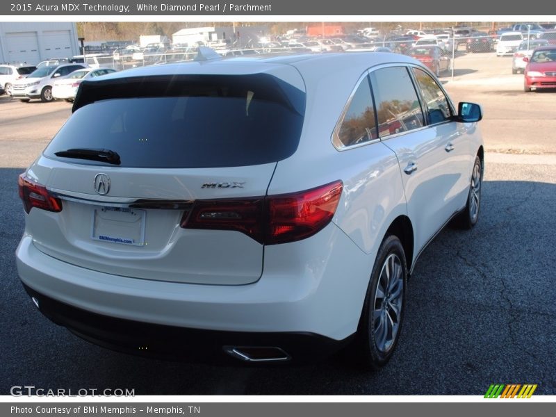 White Diamond Pearl / Parchment 2015 Acura MDX Technology