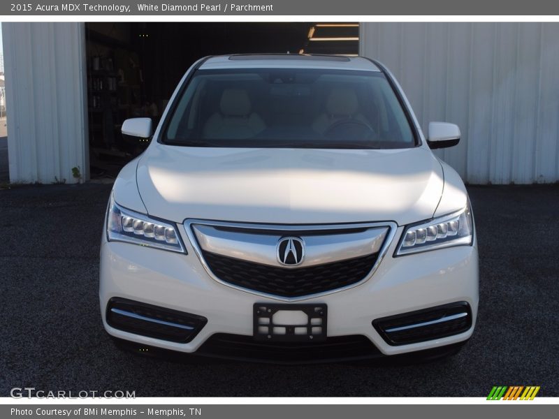 White Diamond Pearl / Parchment 2015 Acura MDX Technology