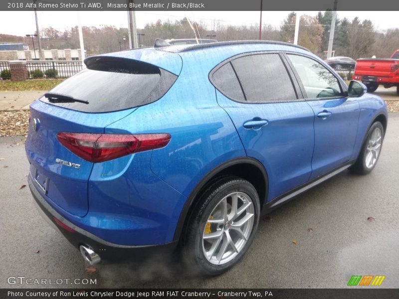 Misano Blue Metallic / Black/Black 2018 Alfa Romeo Stelvio Ti AWD