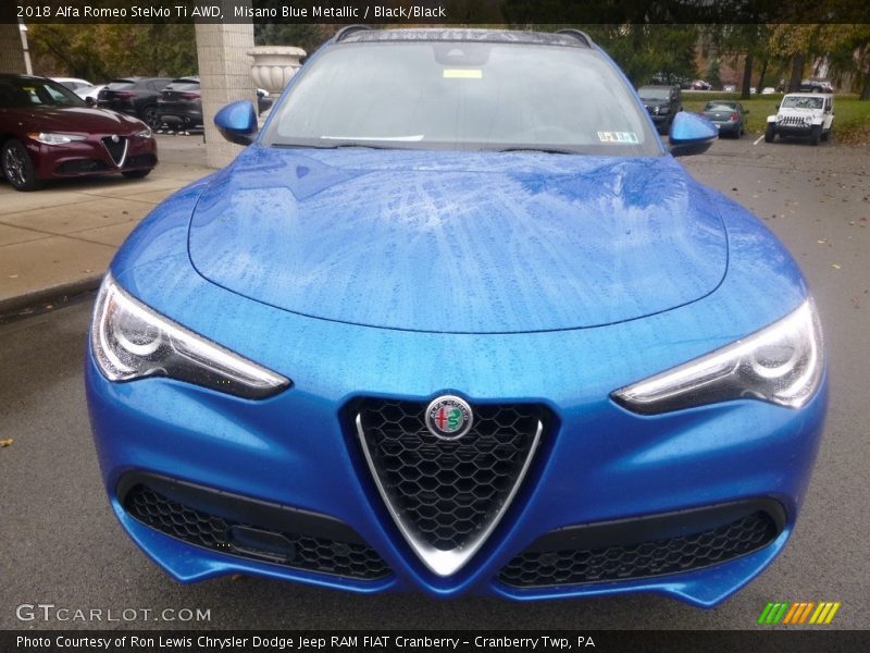 Misano Blue Metallic / Black/Black 2018 Alfa Romeo Stelvio Ti AWD