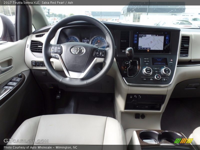 Salsa Red Pearl / Ash 2017 Toyota Sienna XLE