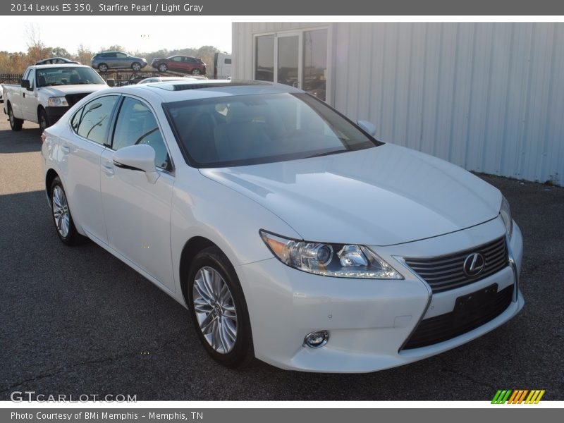 Starfire Pearl / Light Gray 2014 Lexus ES 350