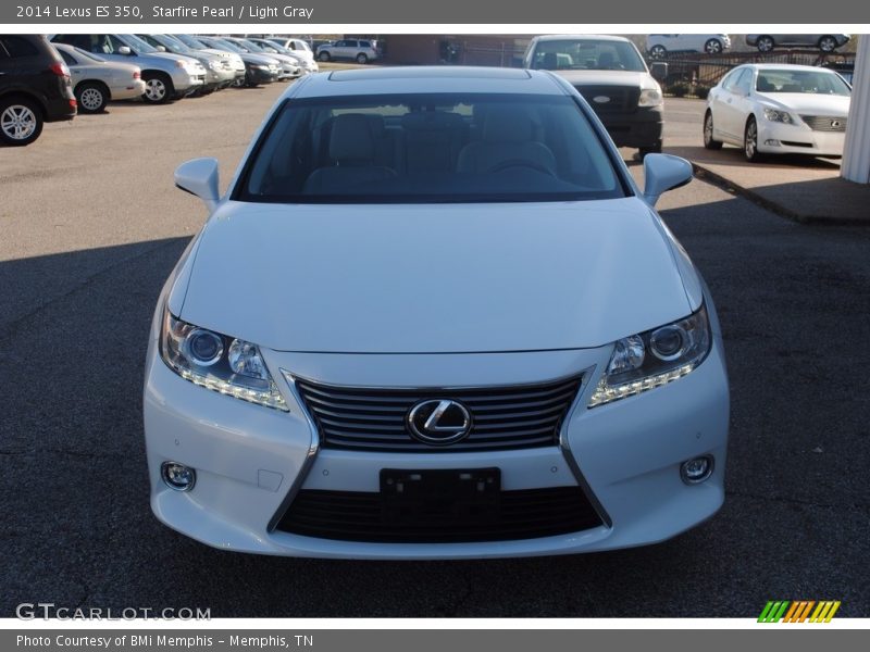 Starfire Pearl / Light Gray 2014 Lexus ES 350