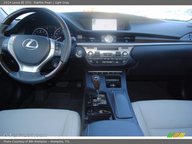 Starfire Pearl / Light Gray 2014 Lexus ES 350