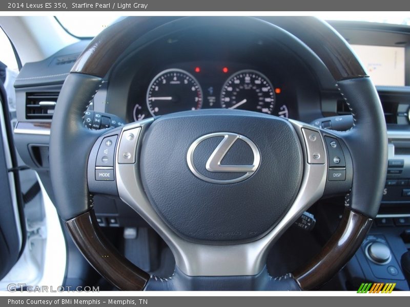 Starfire Pearl / Light Gray 2014 Lexus ES 350