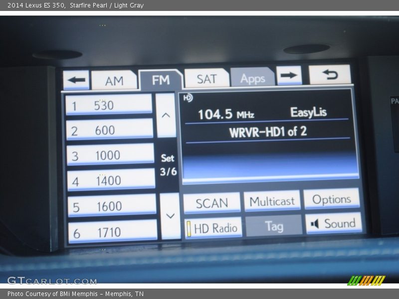 Starfire Pearl / Light Gray 2014 Lexus ES 350