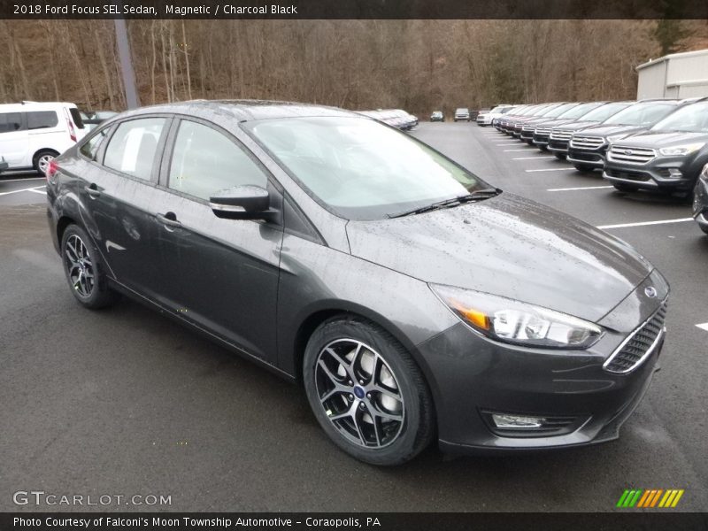 Front 3/4 View of 2018 Focus SEL Sedan