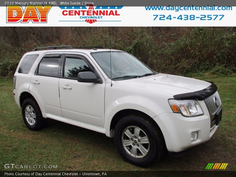 White Suede / Stone 2010 Mercury Mariner I4 4WD