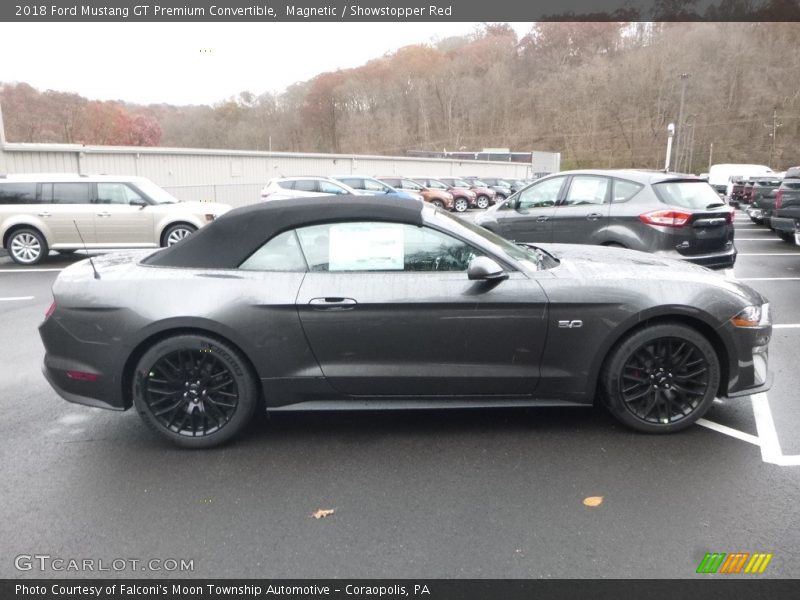 Magnetic / Showstopper Red 2018 Ford Mustang GT Premium Convertible