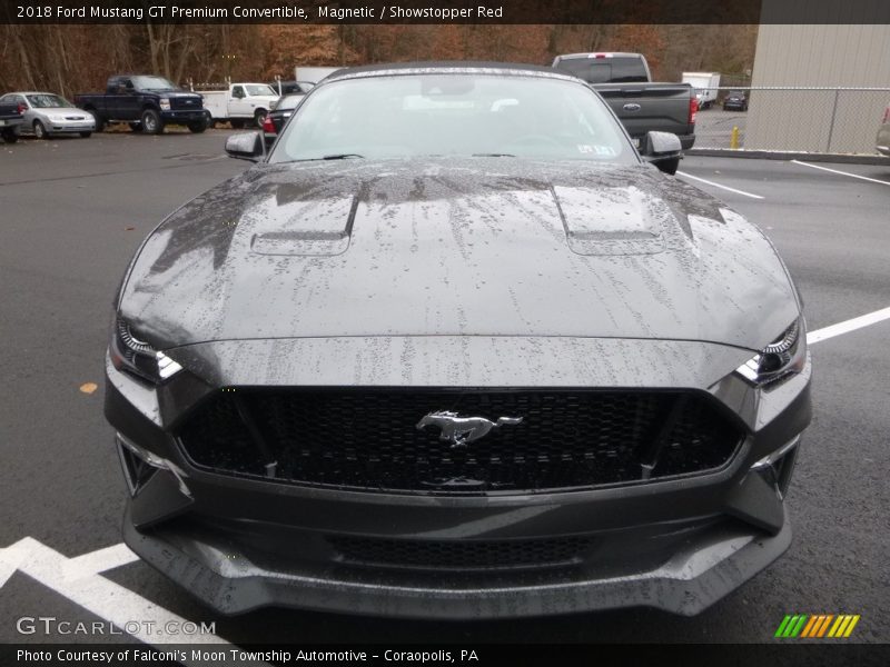 Magnetic / Showstopper Red 2018 Ford Mustang GT Premium Convertible