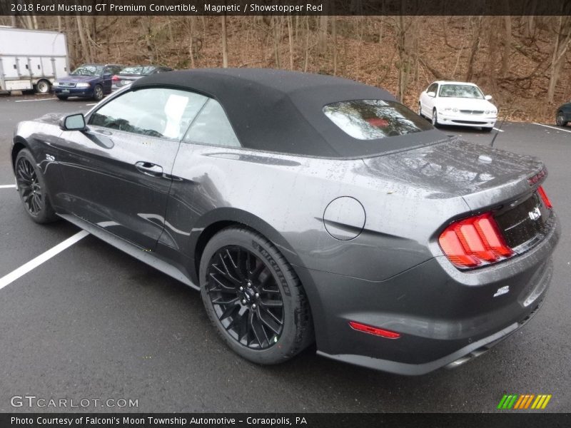 Magnetic / Showstopper Red 2018 Ford Mustang GT Premium Convertible