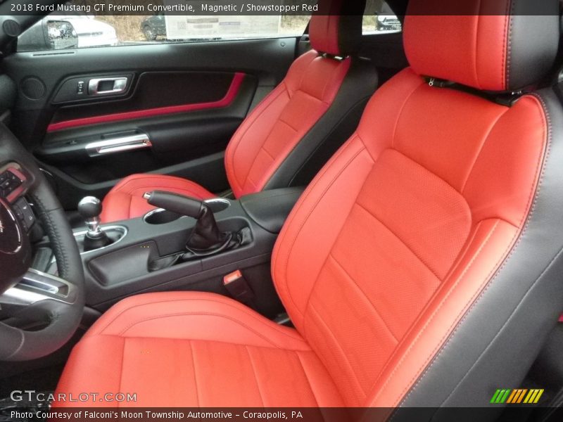 Front Seat of 2018 Mustang GT Premium Convertible