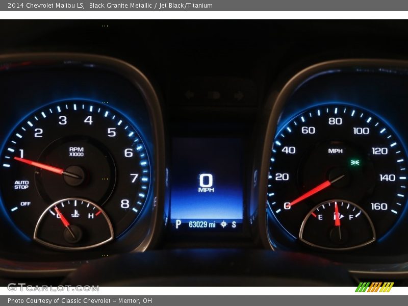 Black Granite Metallic / Jet Black/Titanium 2014 Chevrolet Malibu LS