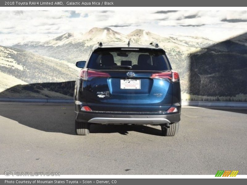 Galactic Aqua Mica / Black 2018 Toyota RAV4 Limited AWD
