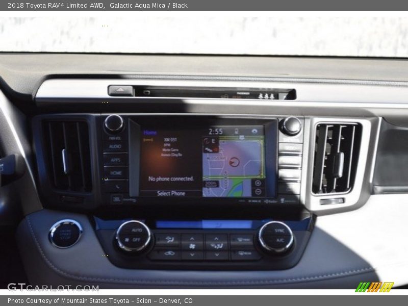 Galactic Aqua Mica / Black 2018 Toyota RAV4 Limited AWD