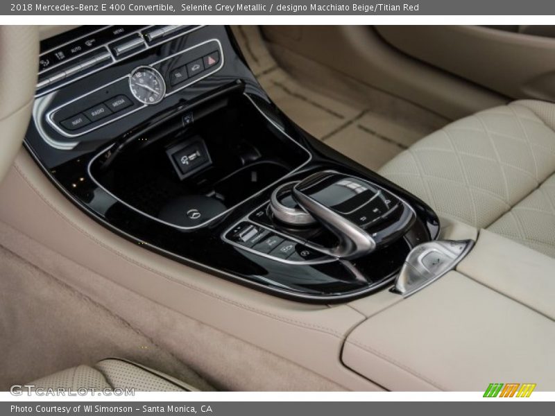 Selenite Grey Metallic / designo Macchiato Beige/Titian Red 2018 Mercedes-Benz E 400 Convertible