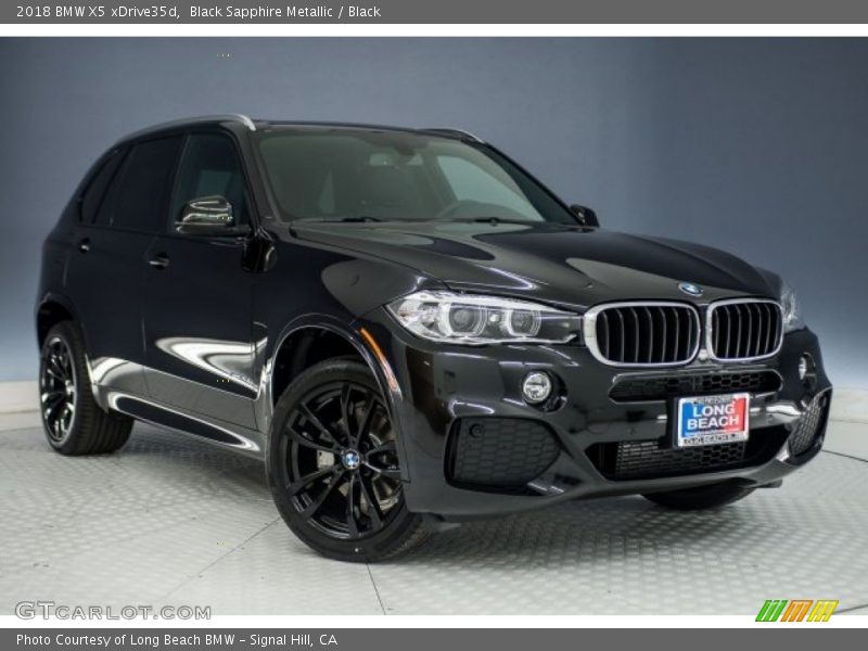 Black Sapphire Metallic / Black 2018 BMW X5 xDrive35d