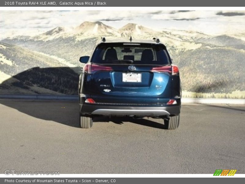 Galactic Aqua Mica / Black 2018 Toyota RAV4 XLE AWD