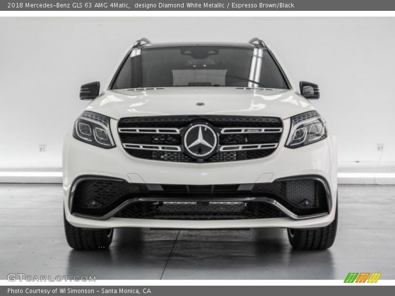 designo Diamond White Metallic / Espresso Brown/Black 2018 Mercedes-Benz GLS 63 AMG 4Matic