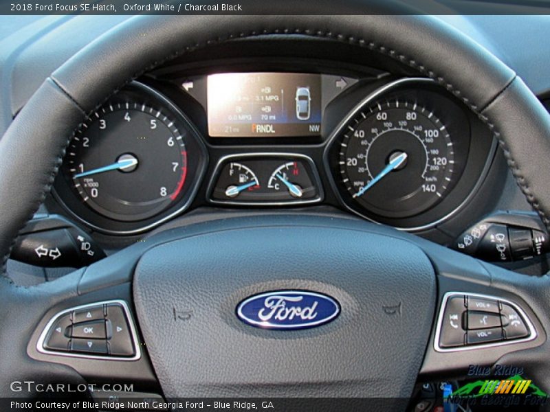 Oxford White / Charcoal Black 2018 Ford Focus SE Hatch
